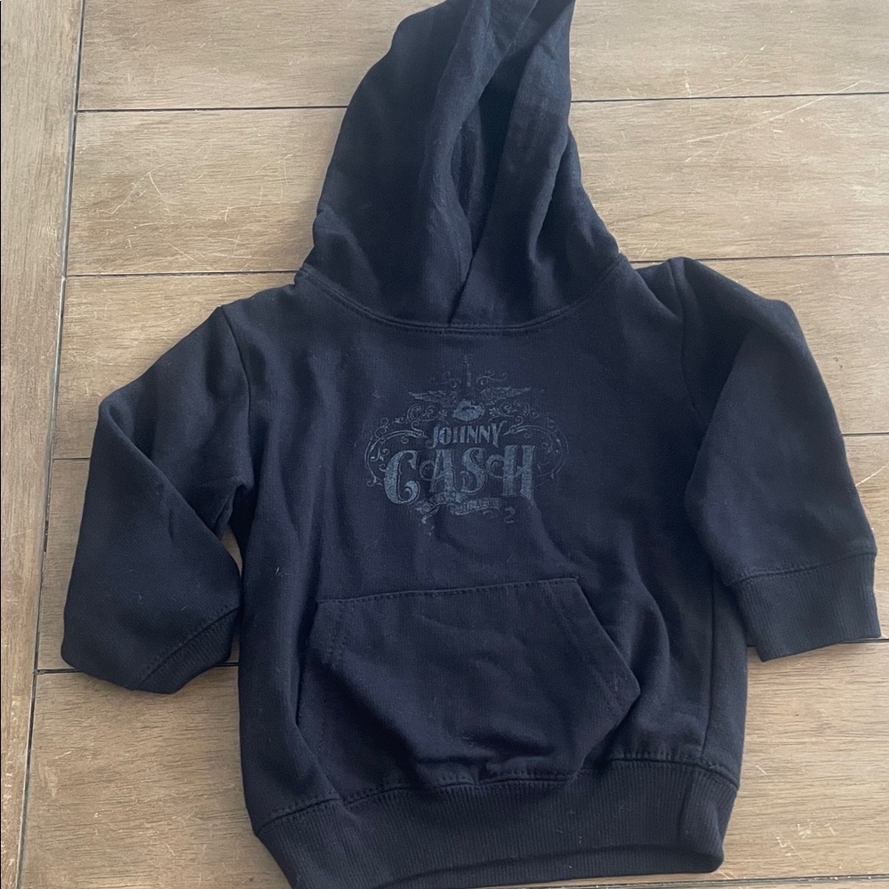 Johnny Cash Kids Black Hoodie